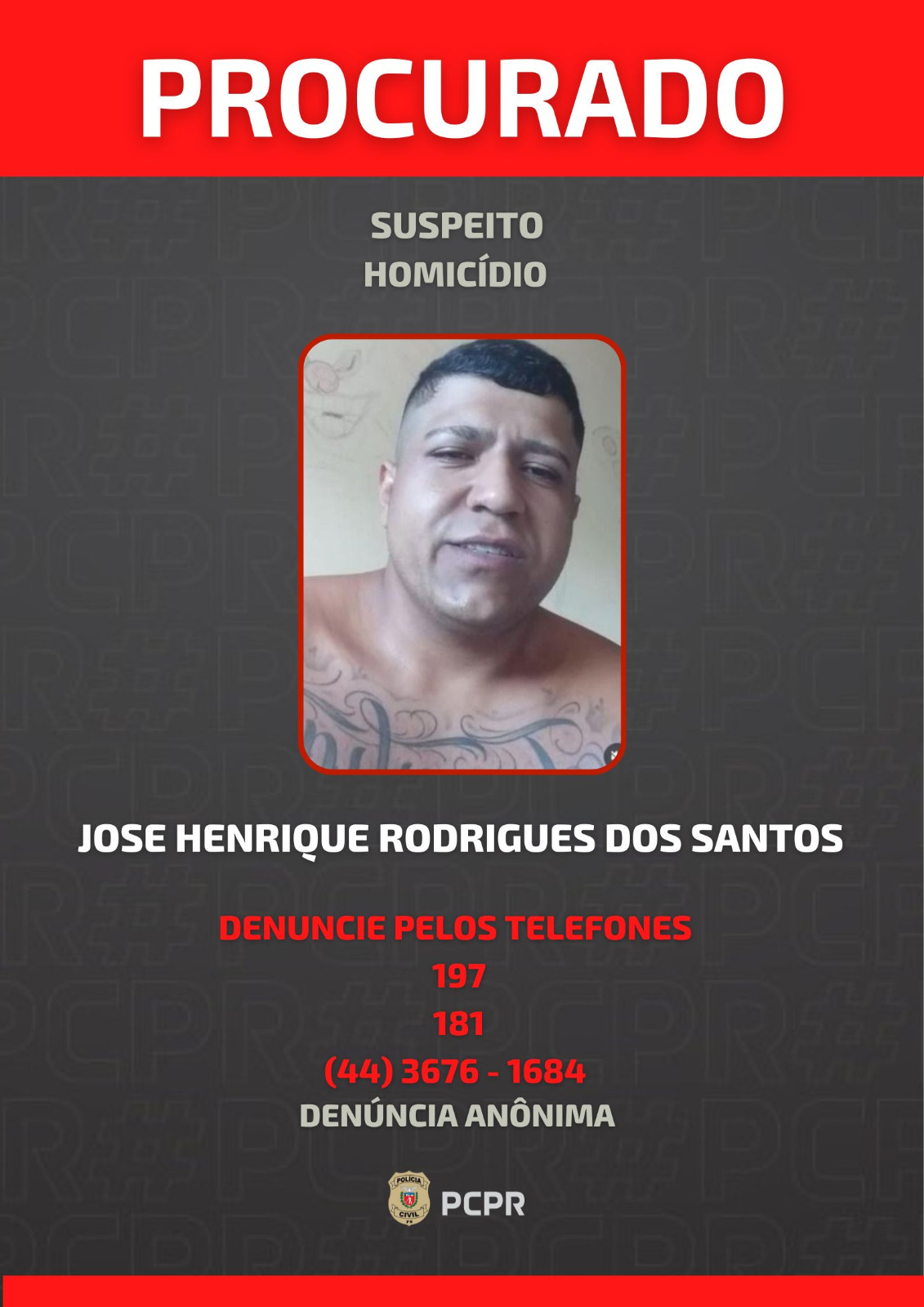 PCPR divulga