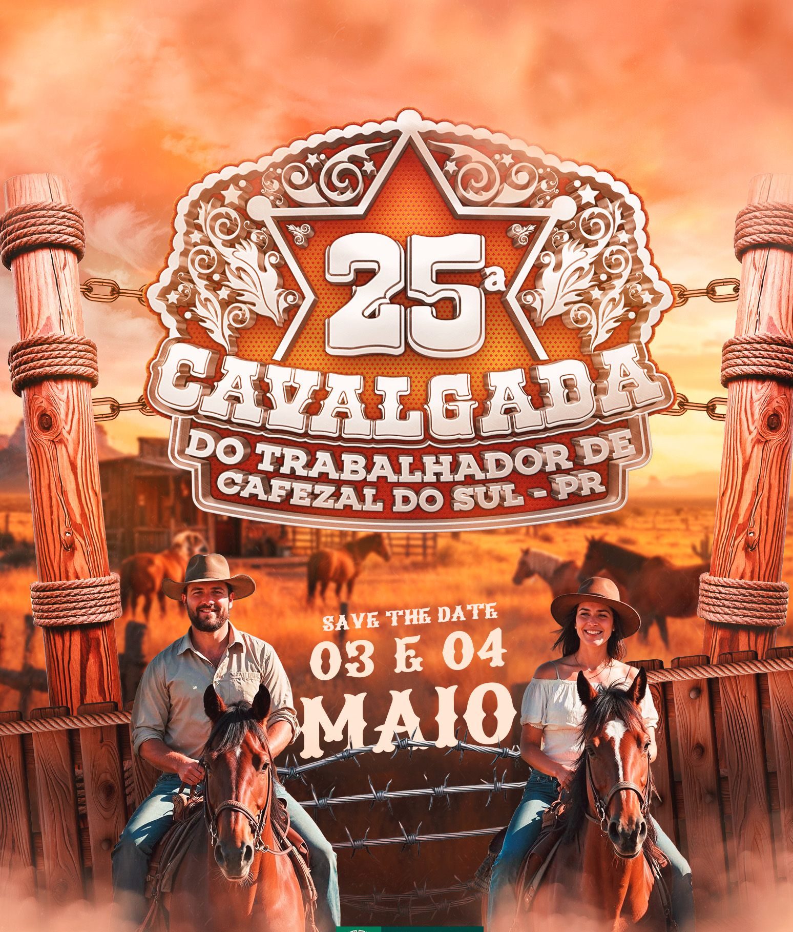 Uma das maiores  festa da região se aproxima. Capital da cavalgada ,cafezal do sul .
