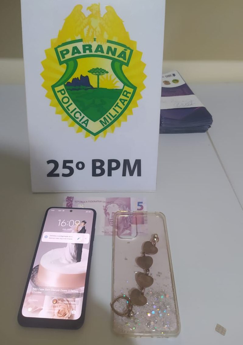 Duas pessoas  presas em Alto Piquiri, após furto de celular em Umuarama.