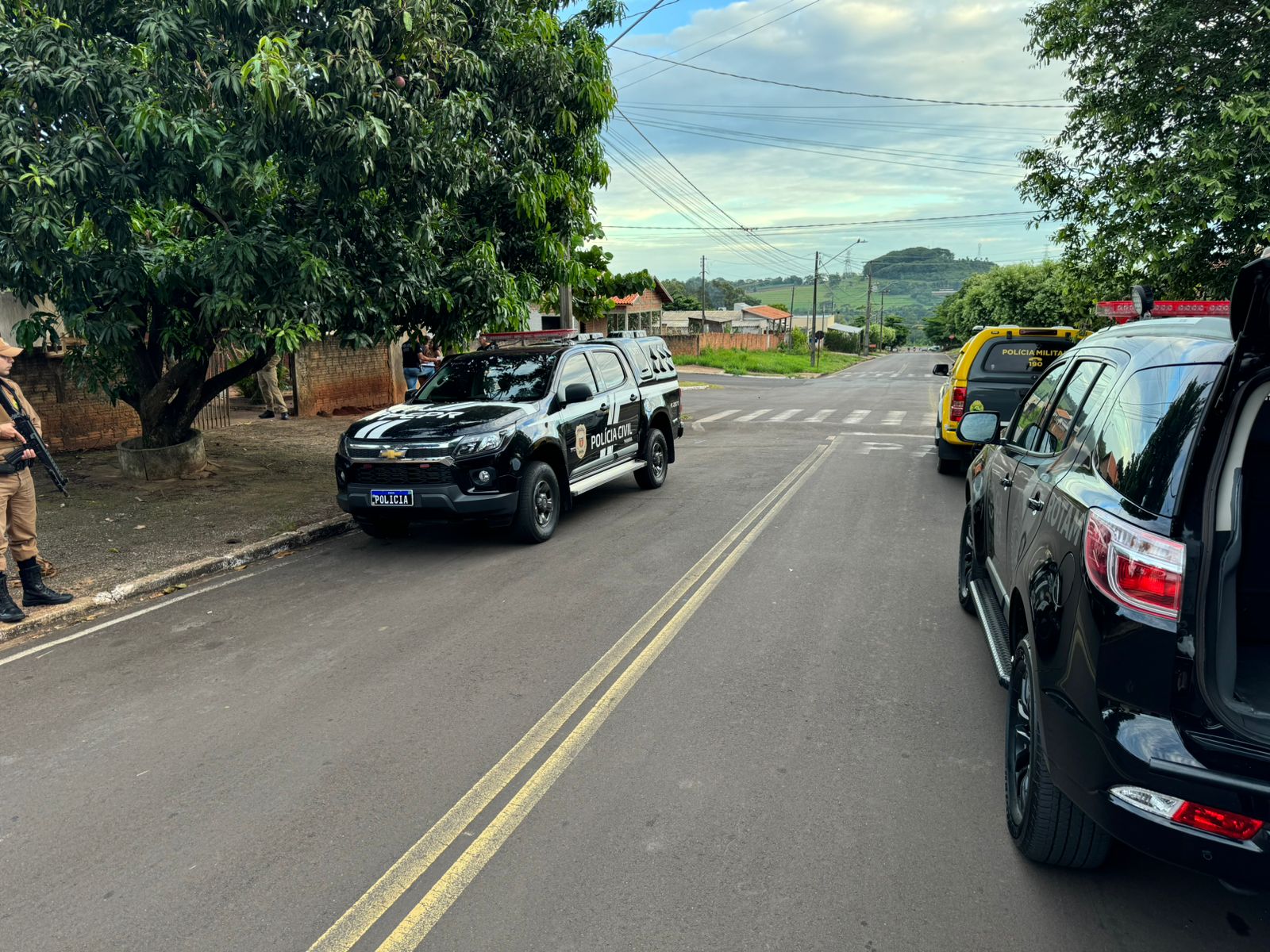 Na manha de hoje.