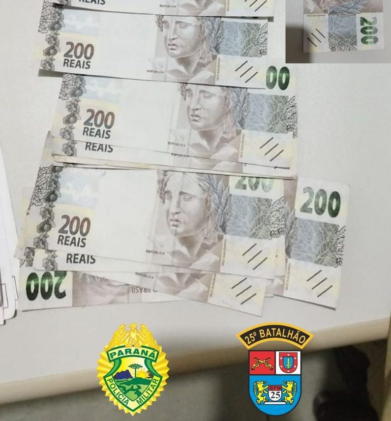 Abordagem a suspeito na Expo São Jorge do Patrocínio são presos  repassando   notas falsas: