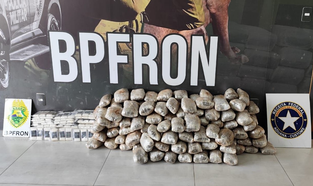 🚨 BPFRON e Receita Federal apreendem drogas em Alto Piquiri