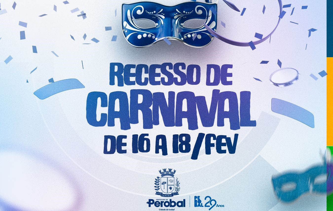 Prefeitura de Perobal decreta recesso nas repartições públicas durante o Carnaval