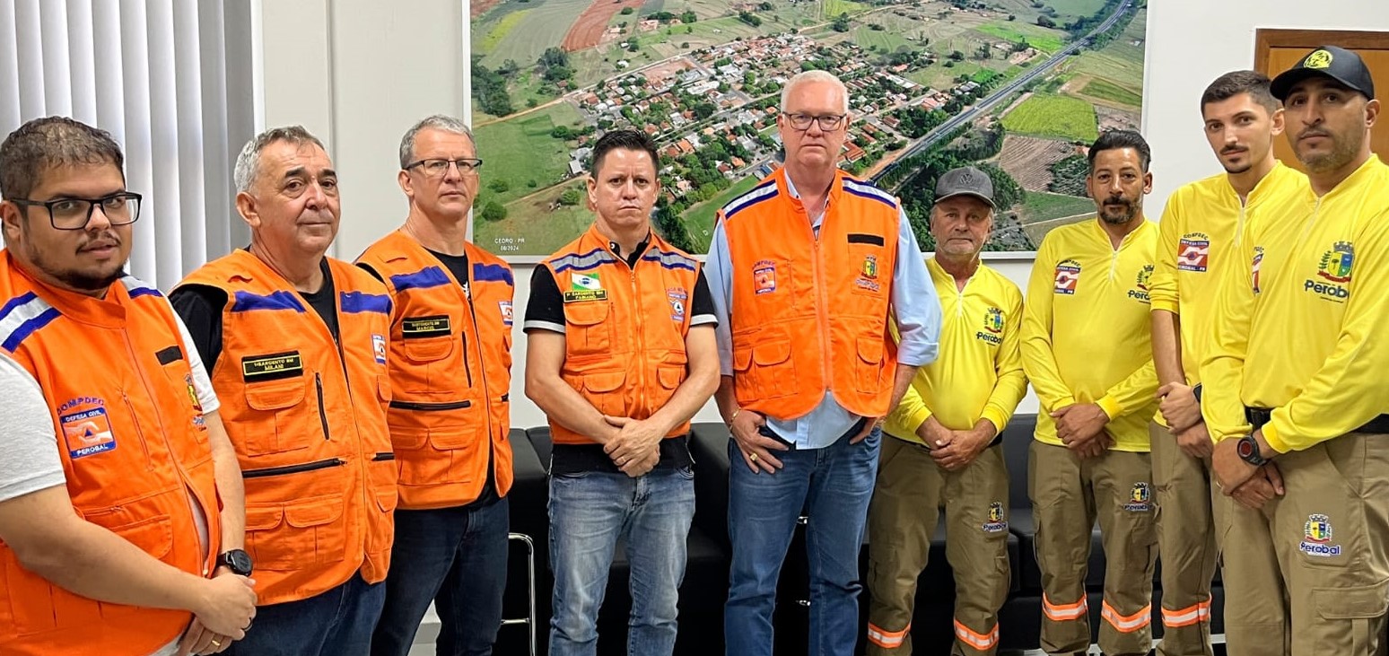 Perobal recebe equipamentos e capacitação para fortalecer a Defesa Civil