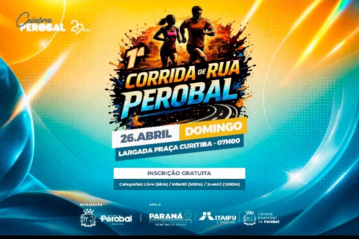 Perobal promove a 1ª Corrida de Rua em Celebração aos 29 Anos do município